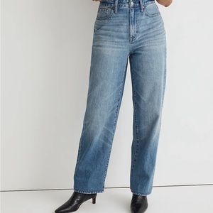 Madewell curvy baggy straight jeans in Letica Wash size 29 NWT